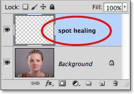 Spot Healing Retouch