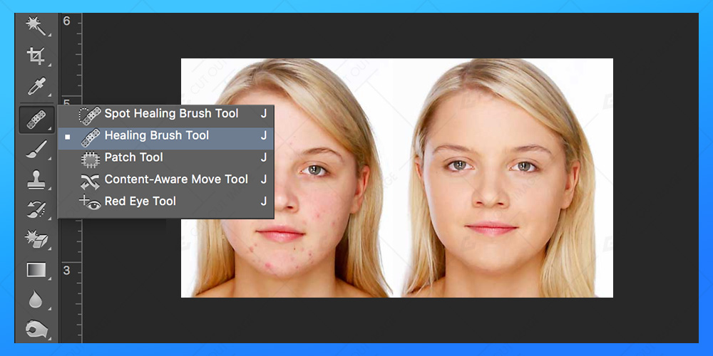 spot healing brush tool in photoshop 7.0 free download