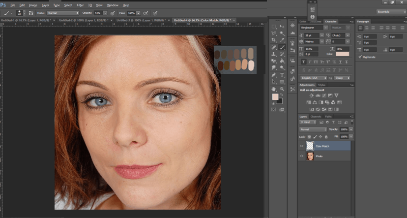 Changing Skin Color In Photoshop | Cut Out Image