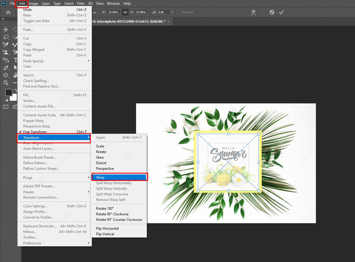 How To Wrap an Image in Photoshop