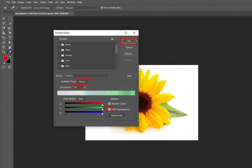 How To Create A Gradient In Photoshop - Cut Out Image