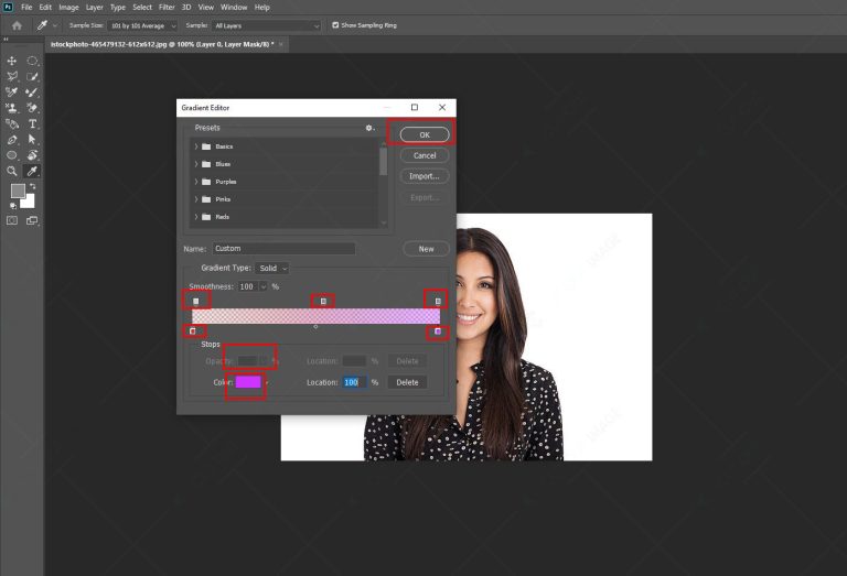 How To Create A Gradient In Cut Out Image