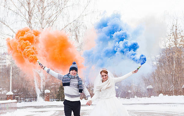 Snowy Wedding Photos