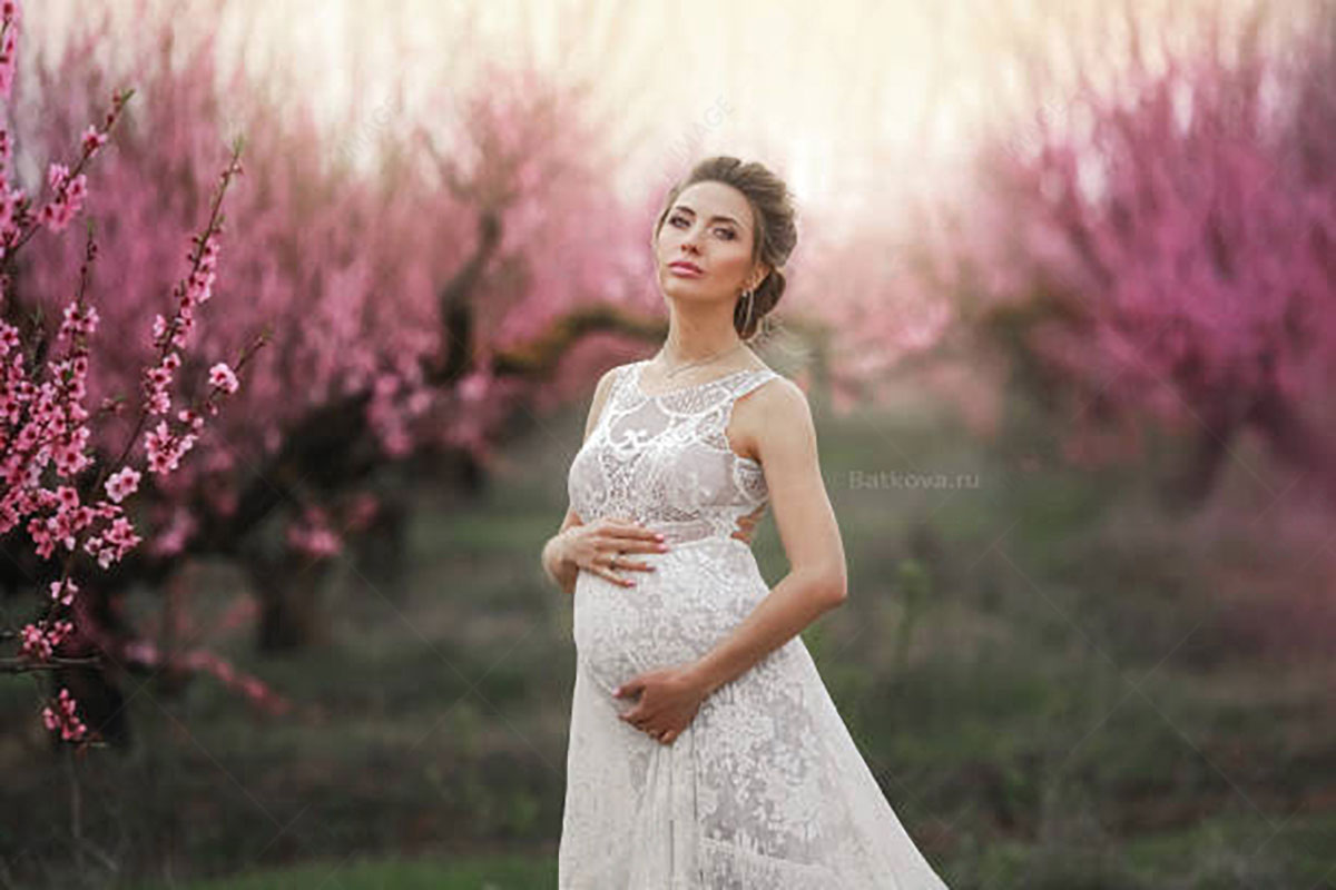 Maternity Photography in Cherry Blossom