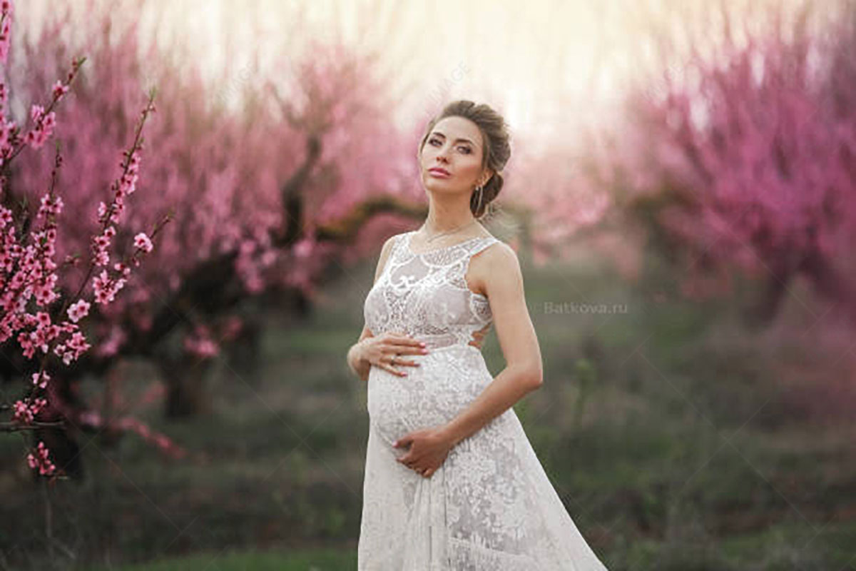 Maternity Photography in Cherry Blossom