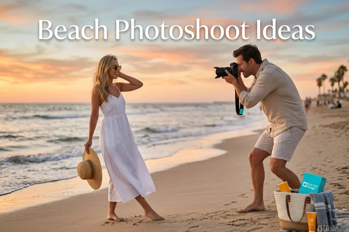 Ideias para sessões de fotos na praia