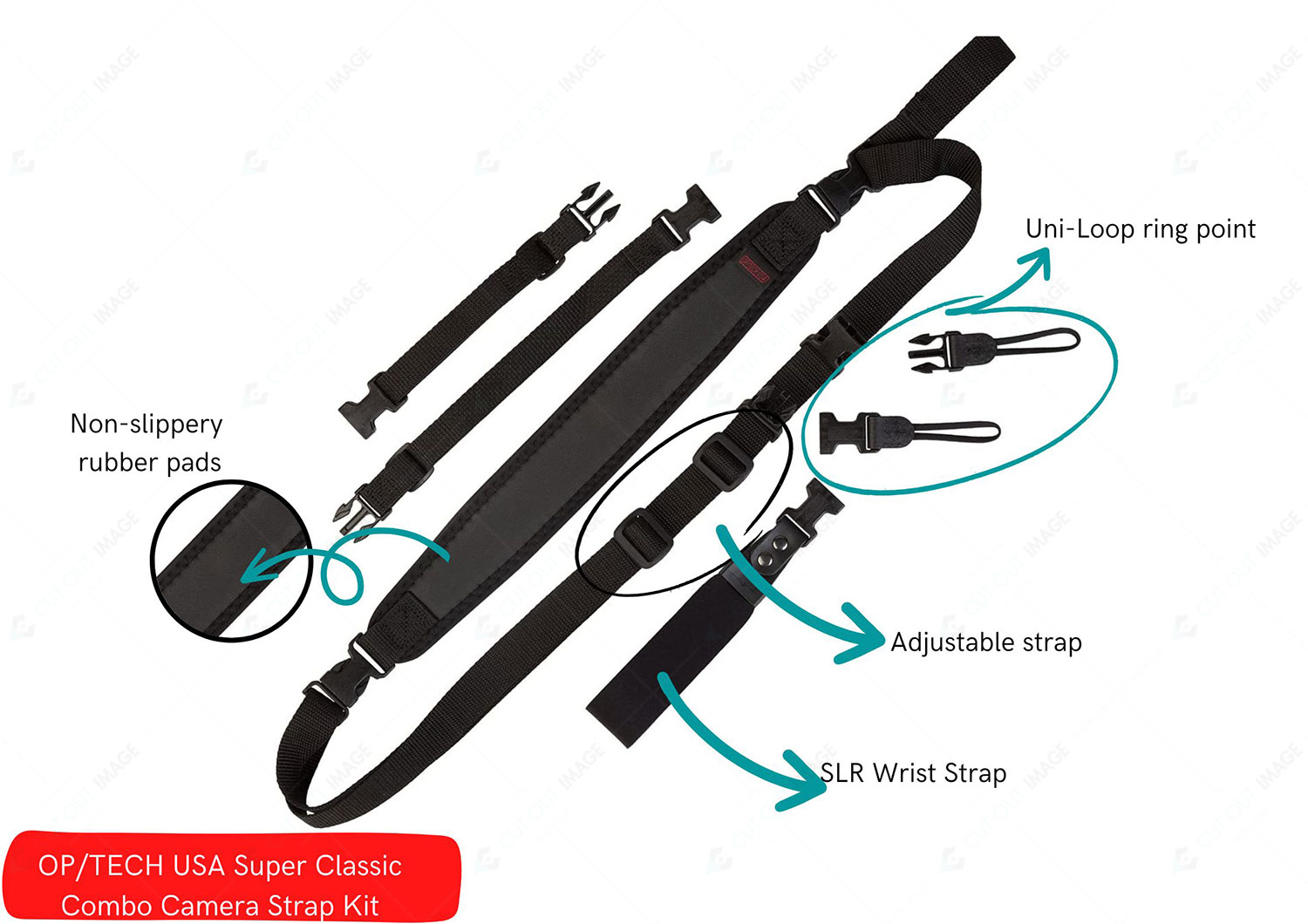 OP/TECH USA Super Classic Combo Camera Strap Kit