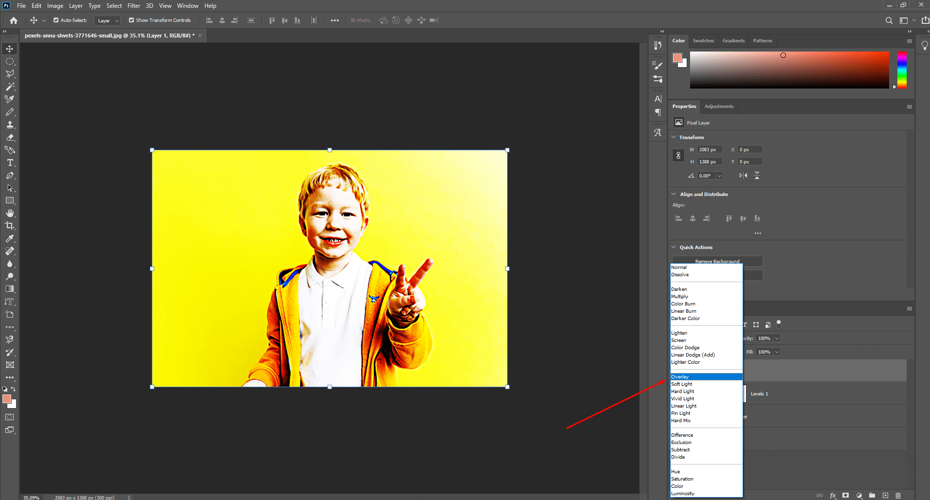 Using Photoshop High Pass Filter